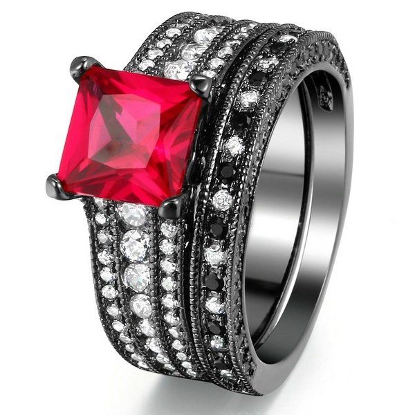 Yeoman Stunning 3.5ct Simulated Diamond Wedding Ring Set