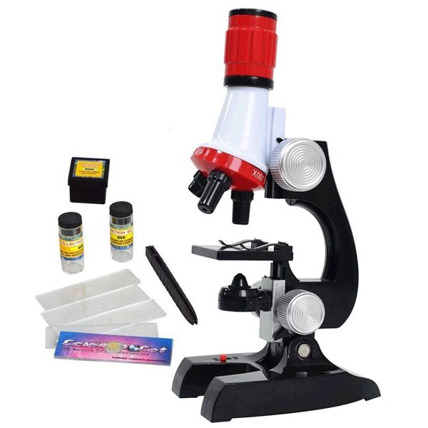 Microscope With LED 100X 400X &amp; 1200X Science Toy