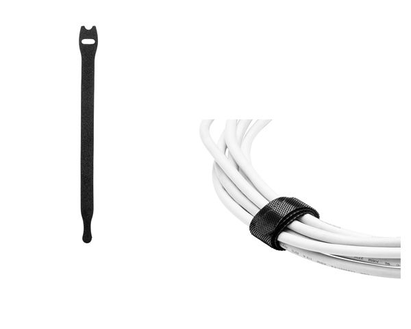 Nylon Hook &amp; Loop Cable Ties - 100 Piece