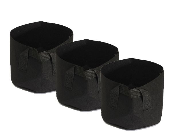Grow Bags Aeration Fabric Pots With Handles - 3 Pack