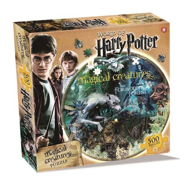 Harry Potter 500 Pieces Round Puzzle - Magical Creatures