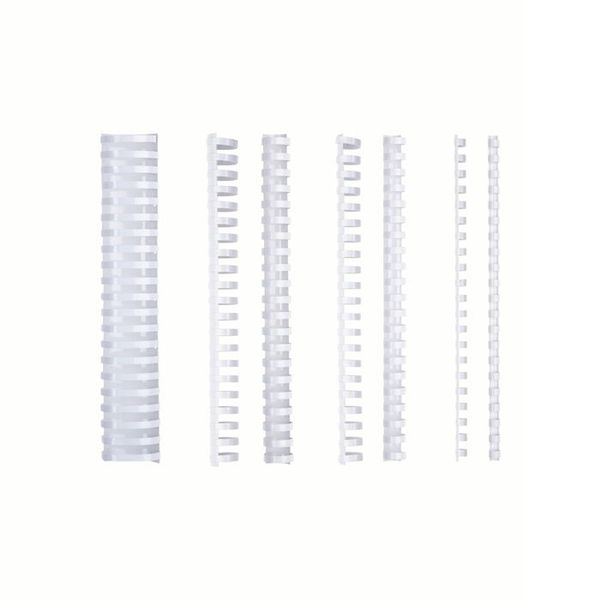 Meeco 12mm Binding Element - White 100pcs