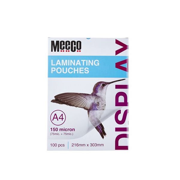 Meeco A4 150 Micron Laminating Pouch - 100pcs/Pk