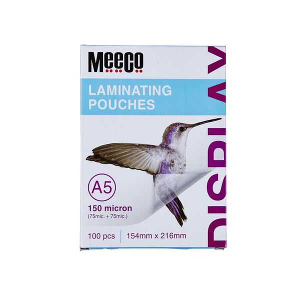 Meeco A5 - 150 Micron Laminating Pouch - 100pcs/Pk