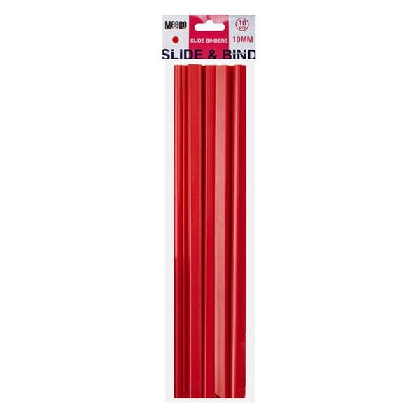 Meeco 10mm Slide Binders - Red