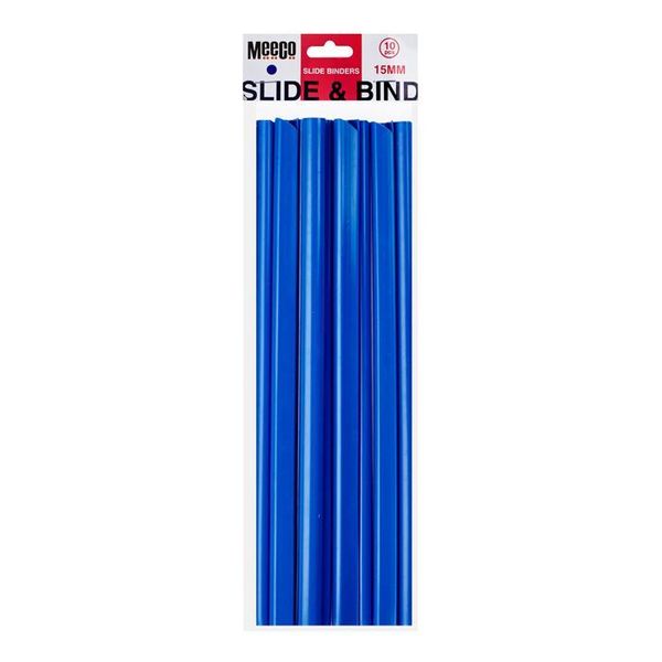 Meeco 15mm Slide Binders - Blue