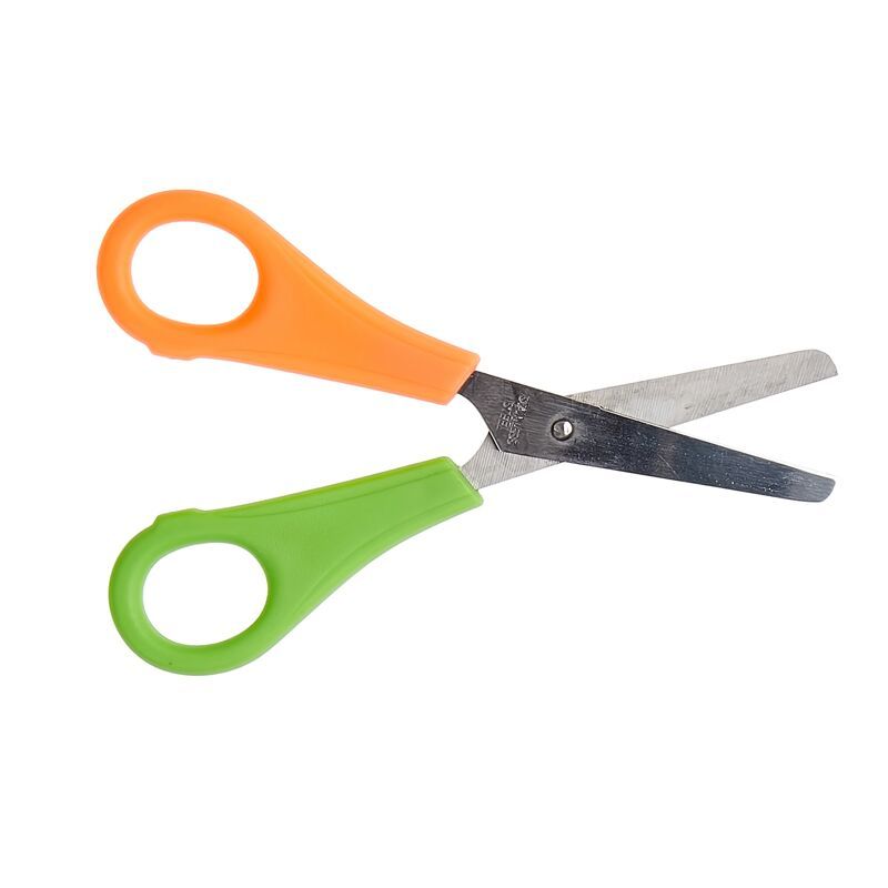 Meeco 130mm Left Handed Scissors Neon Orange & Green Buy Online in