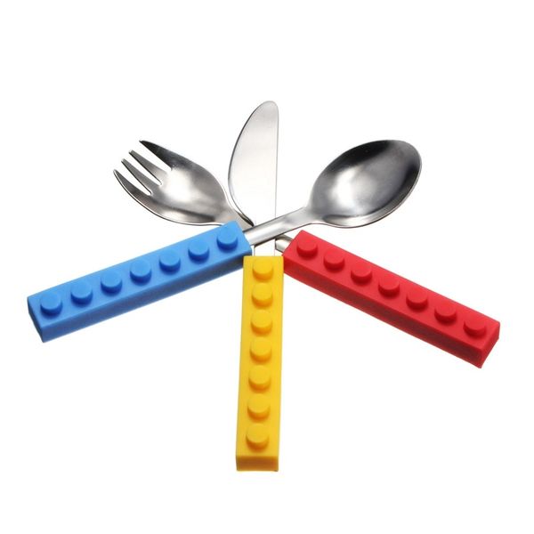 Jeronimo Kids Stacking Blocks Cutlery Set