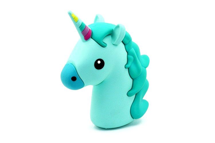 Cartoons PowerBank 6000 mAh - Green Unicorn