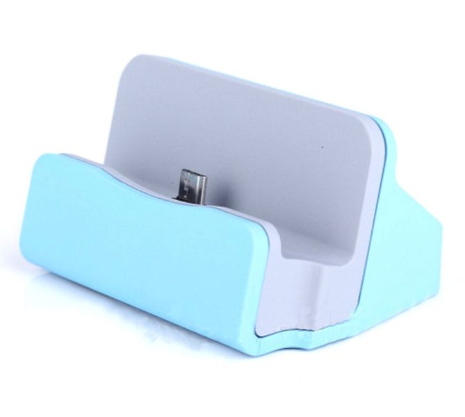 Charge &amp; Sync Micro USB Docks for Samsung - Blue