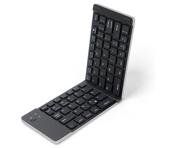 Universal Foldable Bluetooth Keyboard F66 - Silver