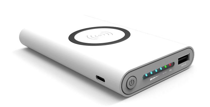 Wireless Smartphone Charger Qi 15000 mAh - White