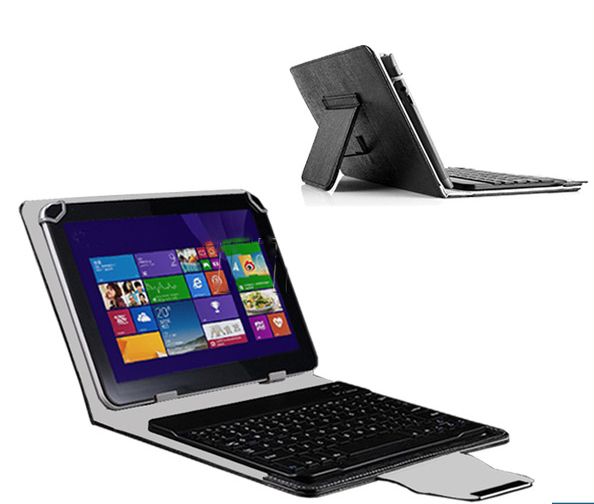 Universal Detachable Magnetic Bluetooth Keyboard &amp; Case for 7' Tablet - Black