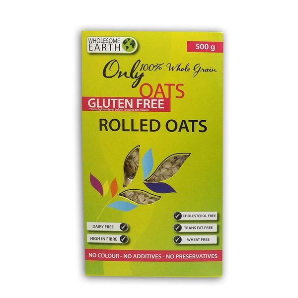 Wholesome Earth Gluten Free Rolled Oats 500g