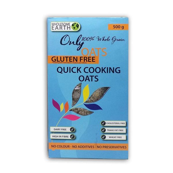 Wholesome Earth Gluten Free Quick Cooking Oats 500g