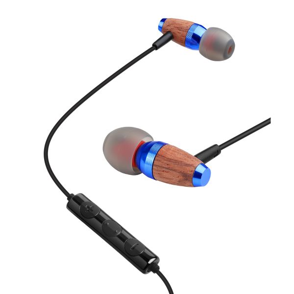 Awei ES-60TY Wired Earphones With Mic &amp; Volume Control - Blue