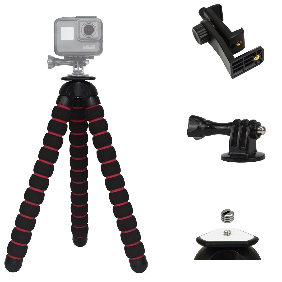 crx heavy duty gopro tripod black red size l buy online in gopro size