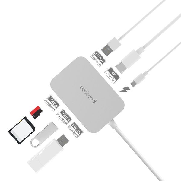 Dodocool 7-In-1 USB-C Hub for Macbook Pro
