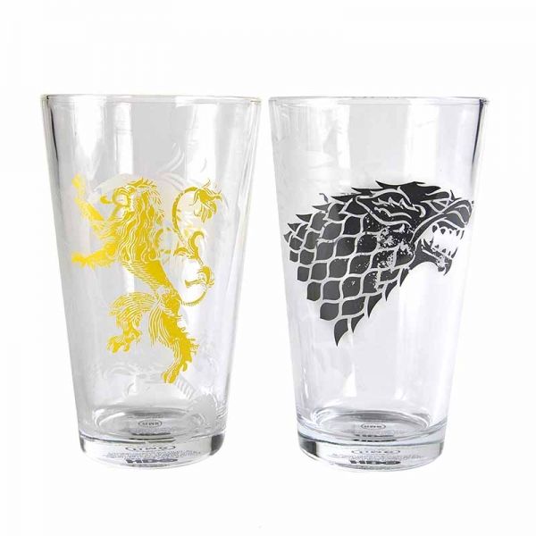 Game of Throne Stark And Lanister Glasses - Set of 2 (Parallel Import)