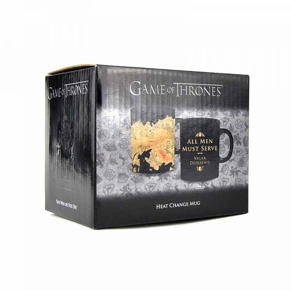 Game of Thrones: Valar Morghulis - Map Heat Change Mug - All Men Must Die (Parallel Import)