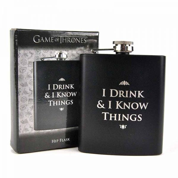 Game of Thrones I Drink And Know Things Hip Flask (Parallel Import)