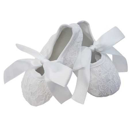 4aKid - Lace Baby Shoes - White 