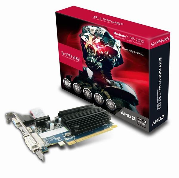 Sappire R5-230 Chipset 1GB 64bit DDR3 Graphics Card