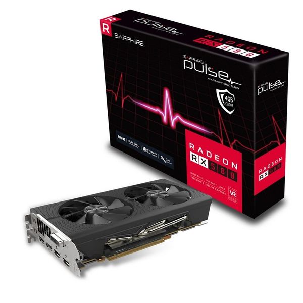 Sappire RX-580 Pulse Edition 4GB Core Clock Edition Graphics Card