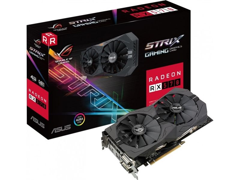 Asus ROG-STRIX-RX570-4G-GAMING ROG Strix RX570 4GB GDDR5 Graphics Card