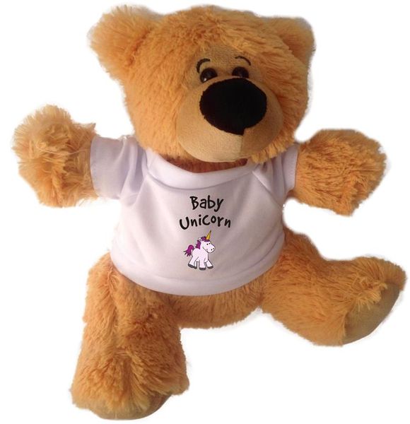 Qtees Africa Baby Unicorn Teddy Bear