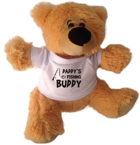 Qtees Africa Daddy's Fishing Buddy Teddy Bear