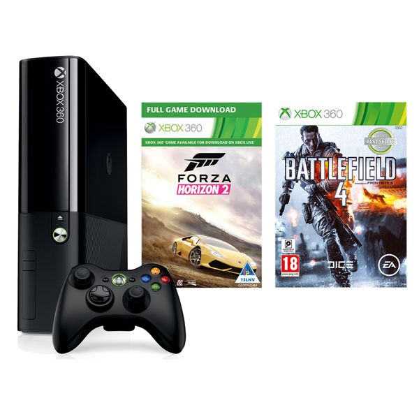 Xbox 360 500GB + Forza Horizon 2 DLT + Battlefield 4 (Xbox 360)