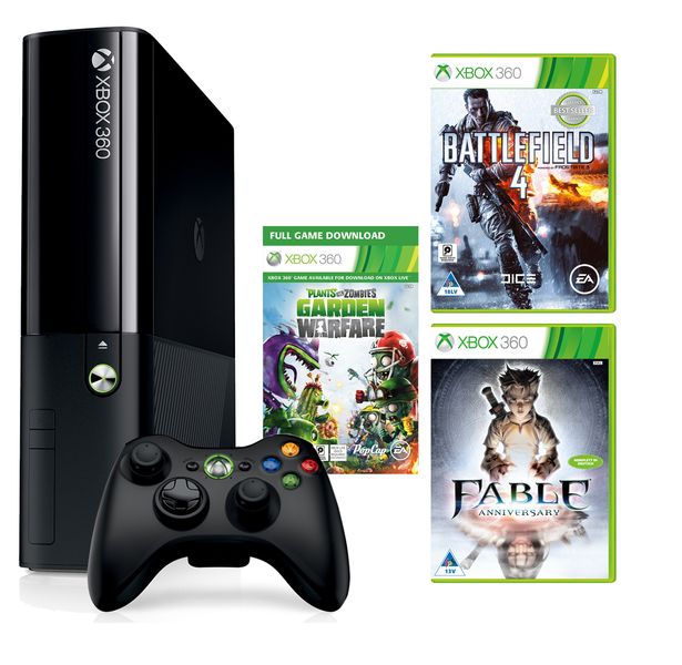 Xbox 360 500GB Console + Fable Anni + PVSZ DLT + Battlefield 4 (Xbox 360)