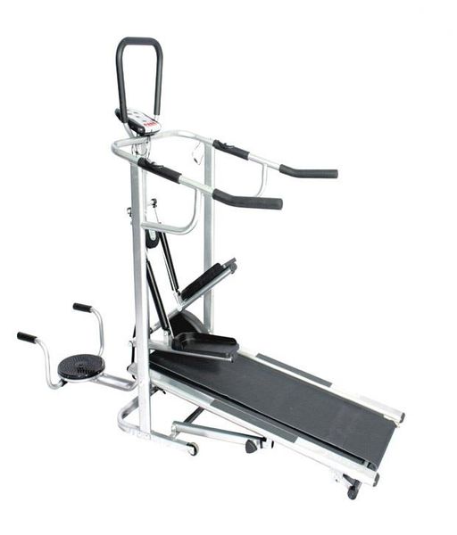 Zoolpro 4 in 1 Foldable Magnetic Flat Manual Fitness Treadmill