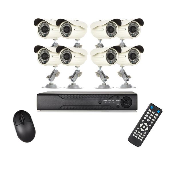 CCTV Security System Camera DVR Kit (8 Channel) Supports Live Mobile Viewing
