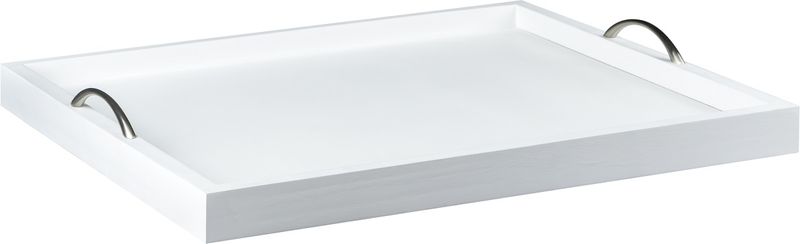 House Of York - Tray With Whalebone Handle - White