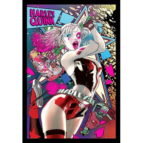 Batman Harley Quinn Neon Poster with Black Frame | Buy Online in South  Africa 