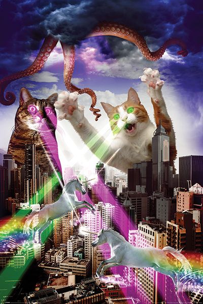 Apocalypse Meow Cat Poster