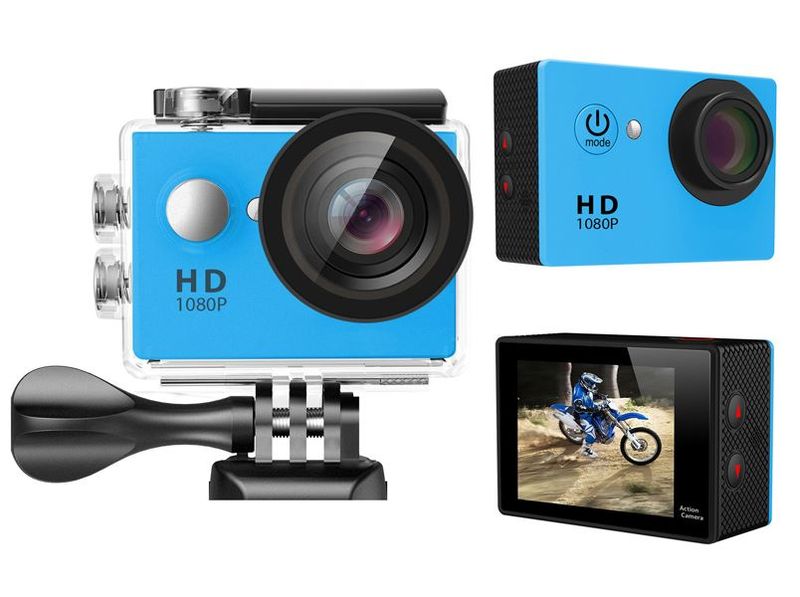 Nevenoe Full HD 1080p Waterproof Sports Action Camera Camcorder - Silver