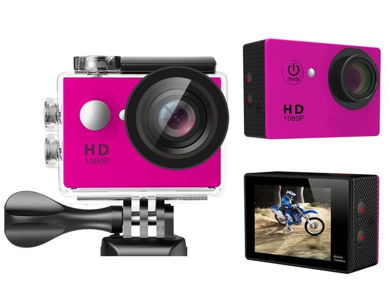 Nevenoe Full HD 1080p Waterproof Sports Action Camera Camcorder - Silver