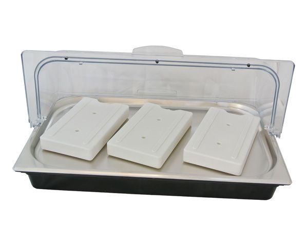 Steel King Cooling Tray Display Set with 3 Ice Packs