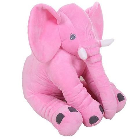 Totland Short Plush Elephant Pillow - Purple