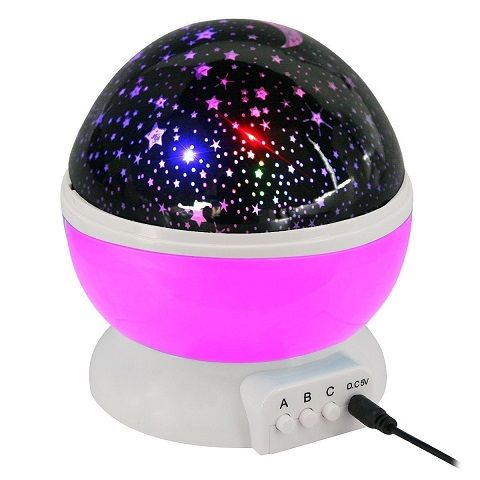 Baby Night Light Star Projector - Pink