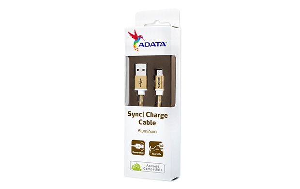 Adata Android Sync and Charge Cable - Gold