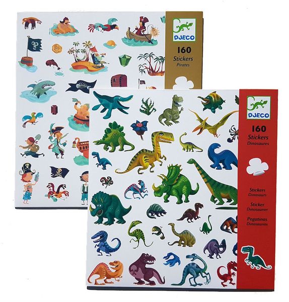 Djeco Dinosaurs &amp; Pirates Stickers