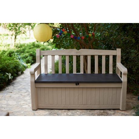 keter plastic bench