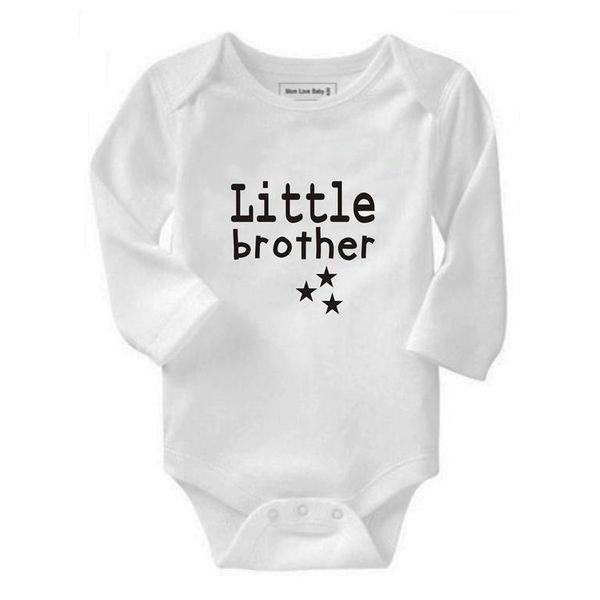Qtees Africa Little Brother Long Sleeve Baby Grow