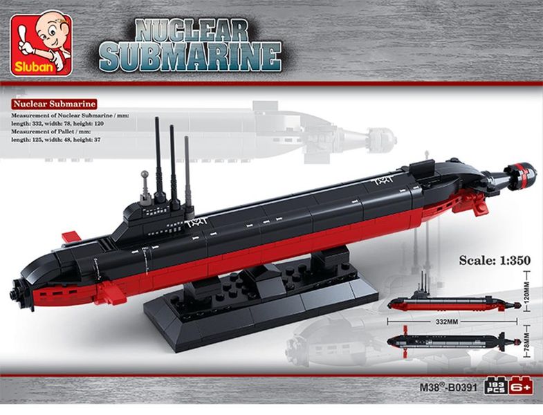Sluban Nuclear Submarine - 193 Pieces