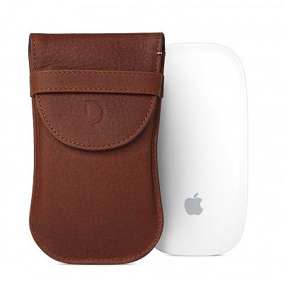 Decoded Leather Pouch for Apple Magic Mouse 2 - Cinnamon Brown