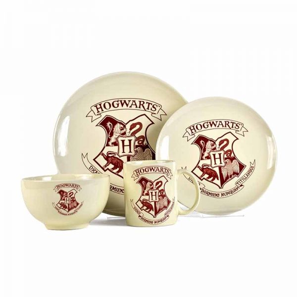 Harry Potter - Hogwarts Crest 4 Piece Dinner Set